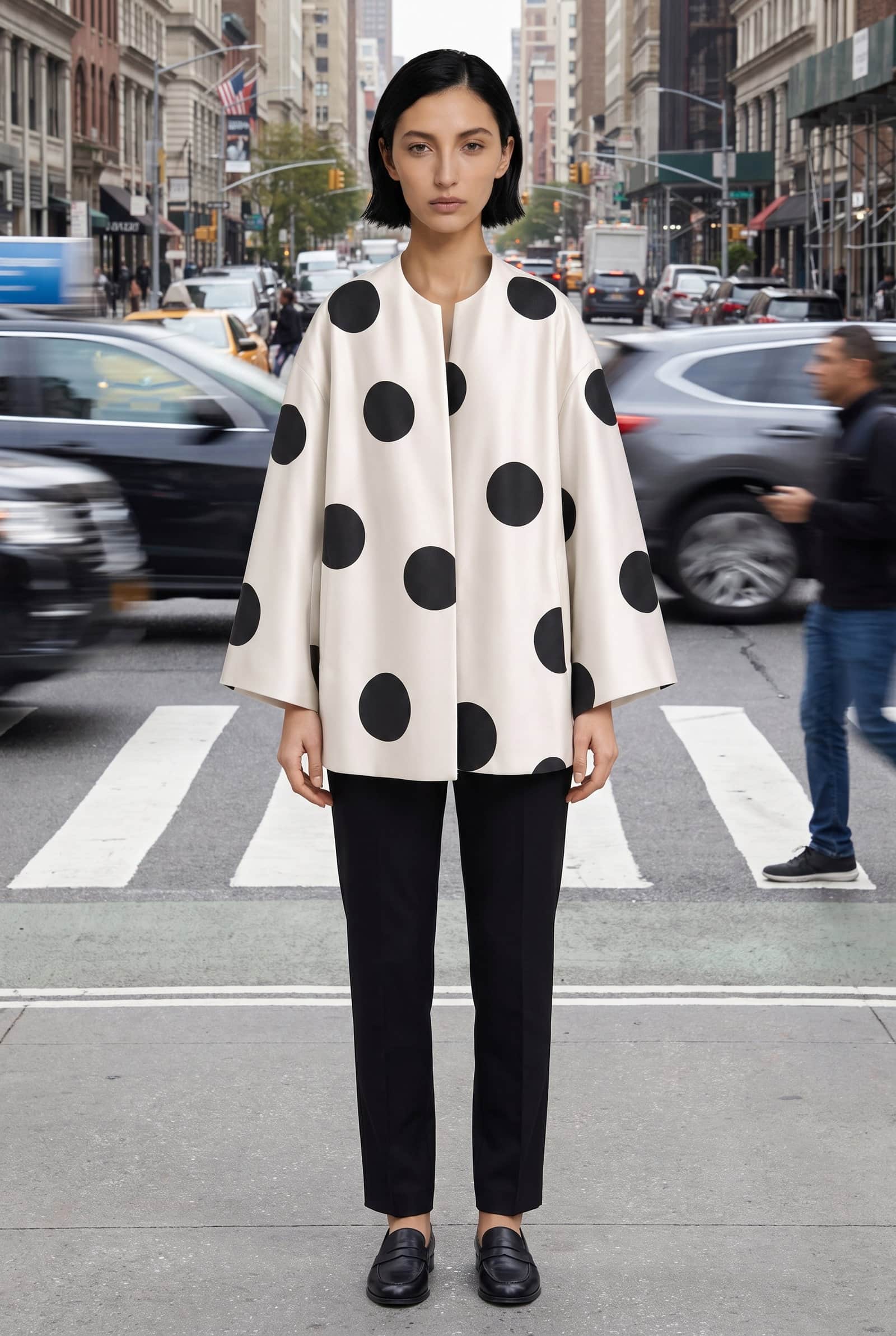 Oversized Polka Dot Jacket