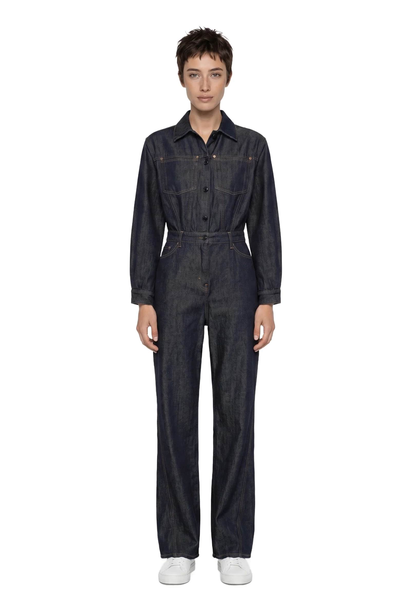 Black Denim Jumpsuit