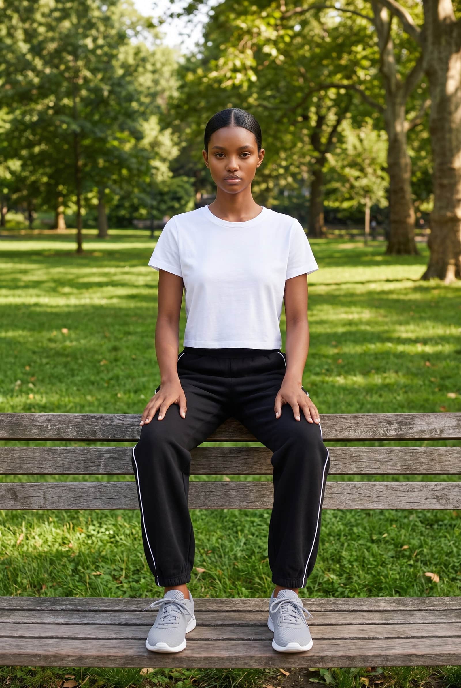 Black Side-Stripe Jogger
