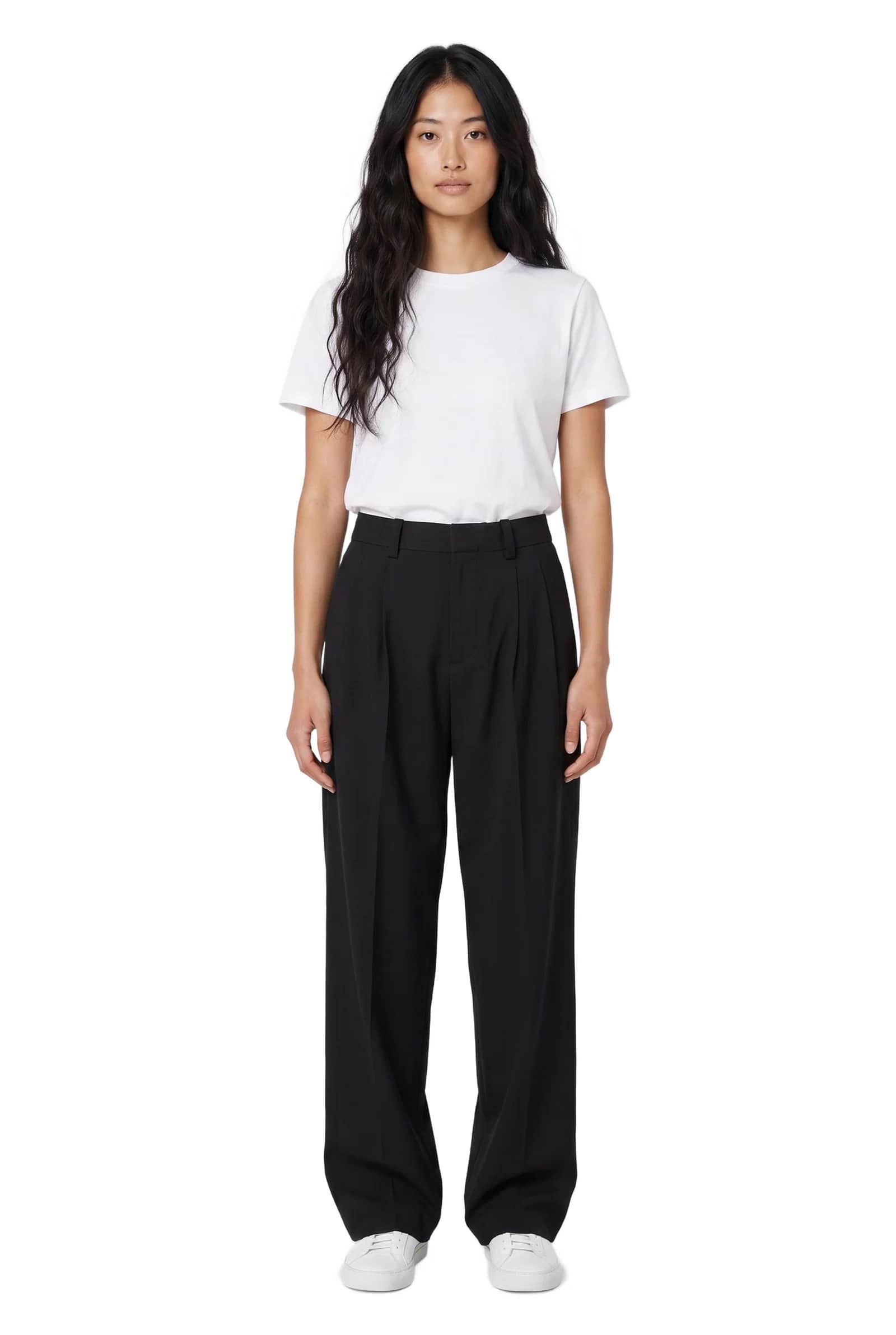 Black Relaxed Fit Trousers