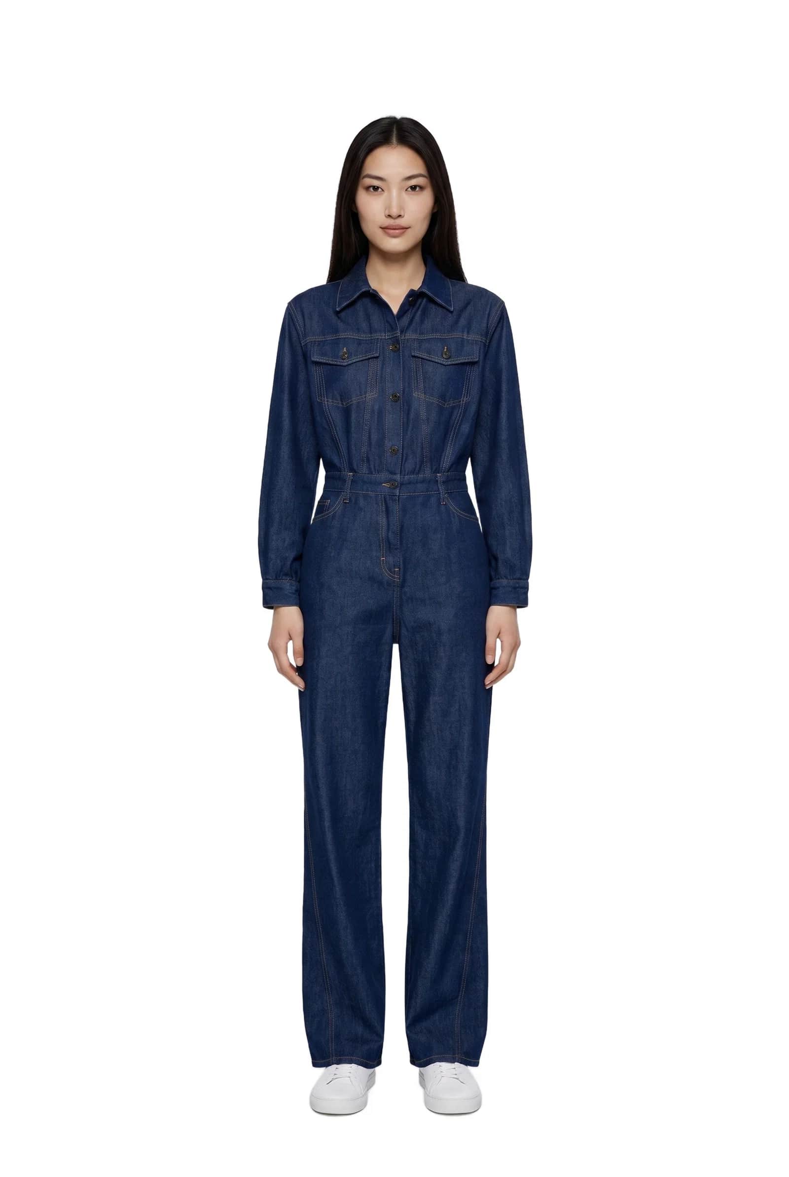 Indigo Blue Denim Jumpsuit
