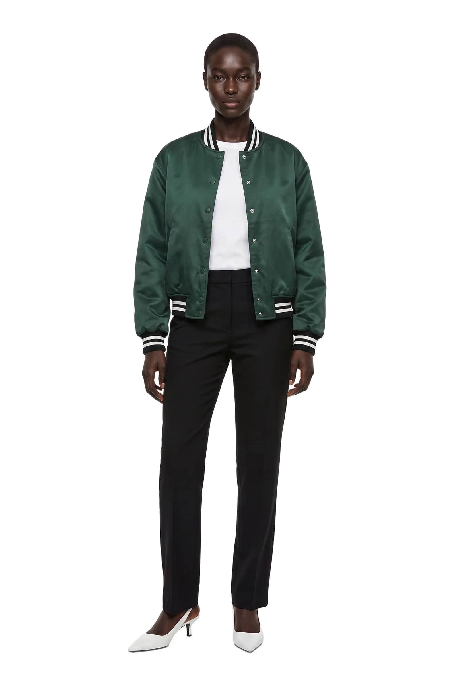 Satin Bomber Jacket