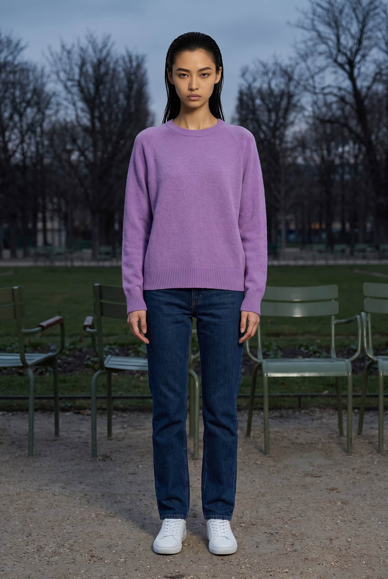 Purple Crewneck Sweater