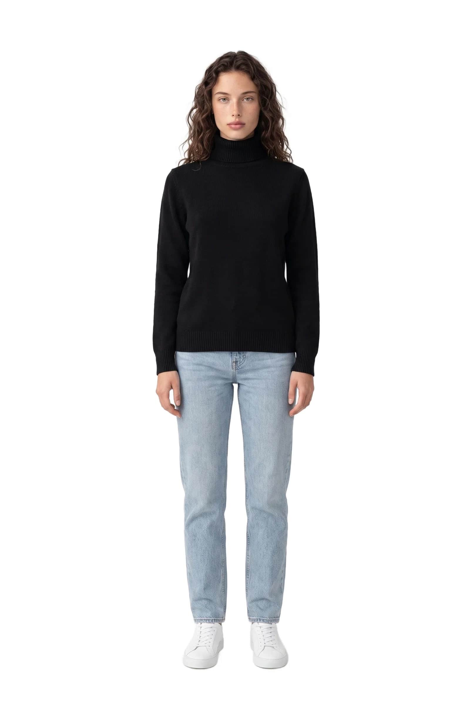 Black Turtleneck Sweater