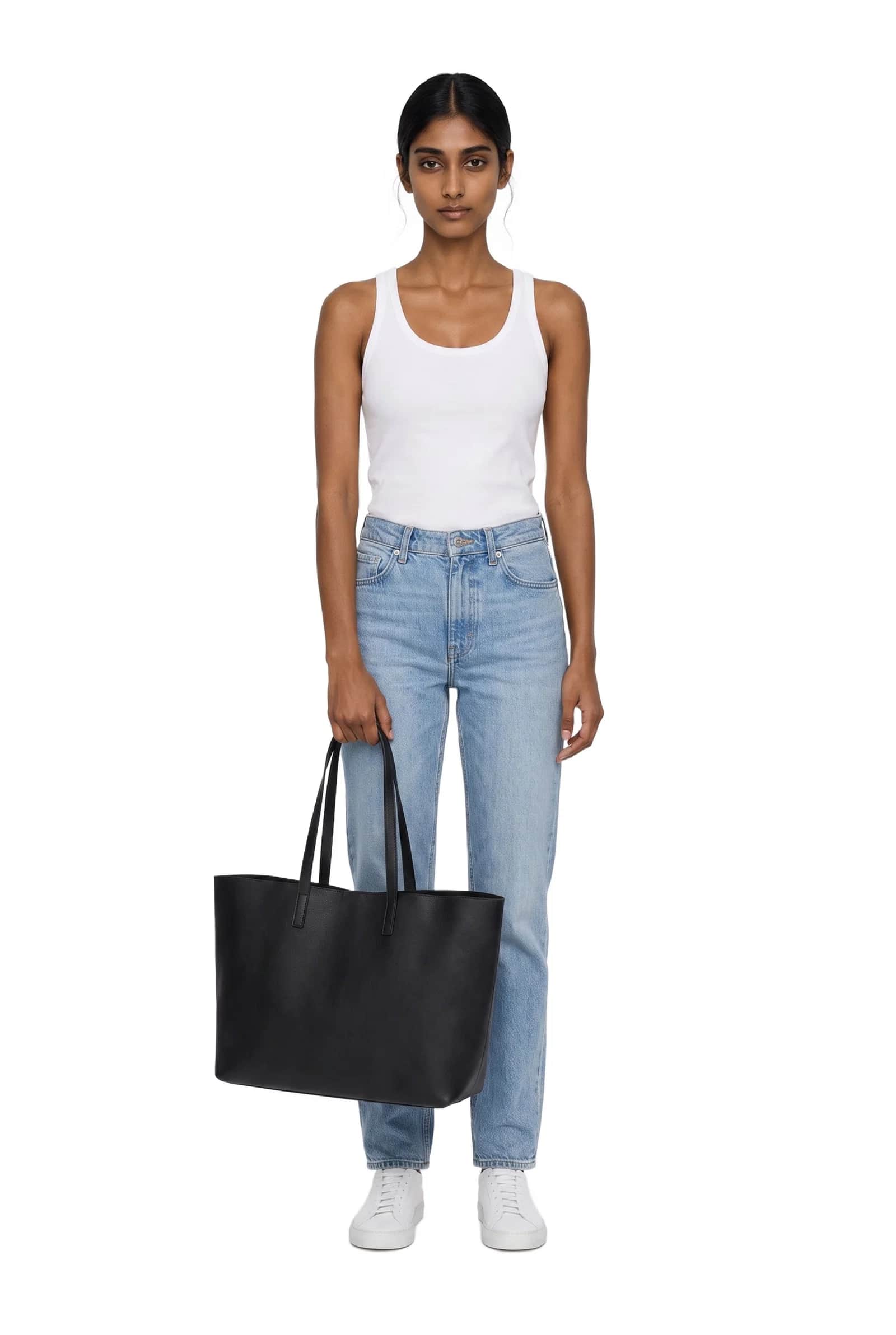 Leather Shopper Tote