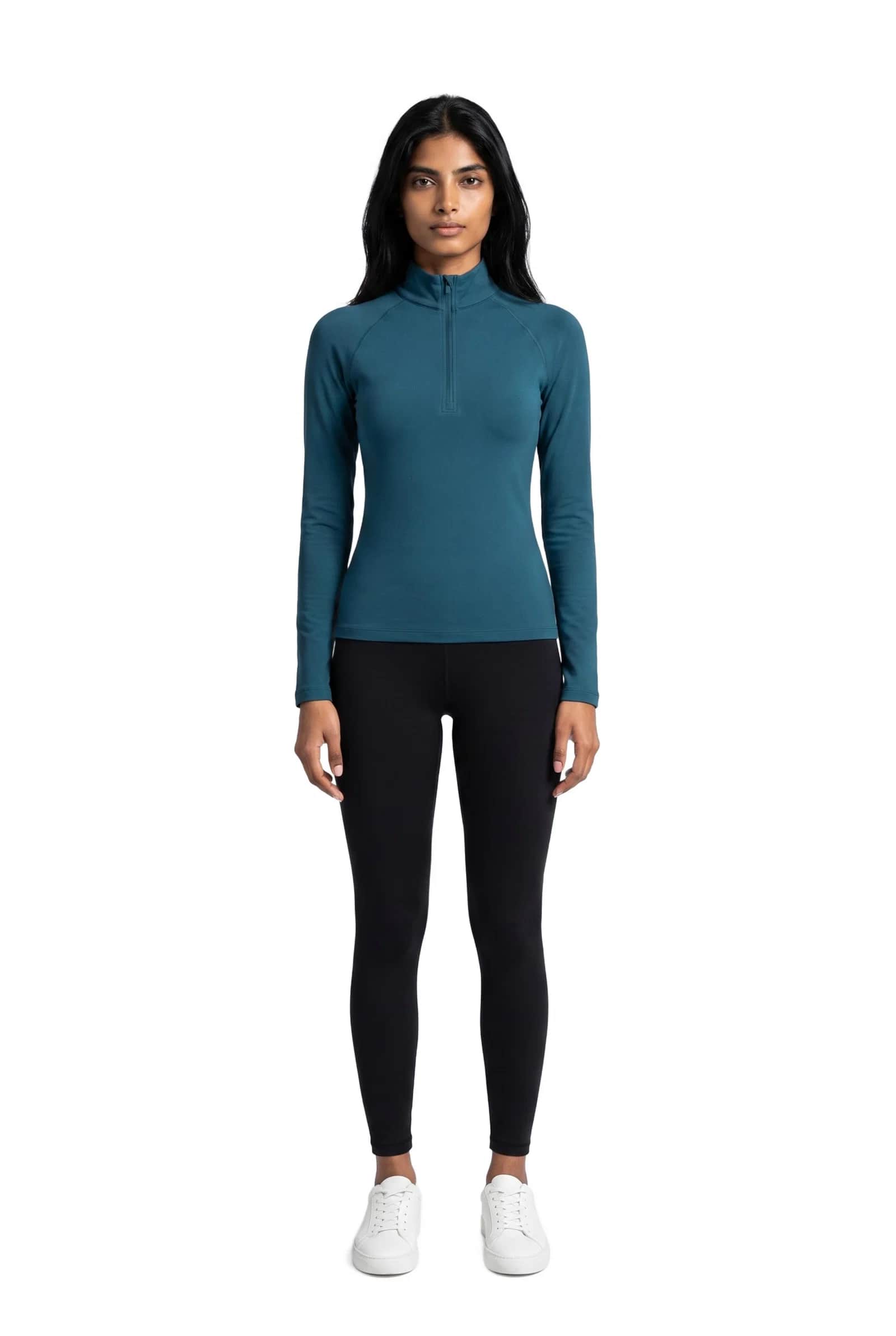 Mock-Neck Performance Top