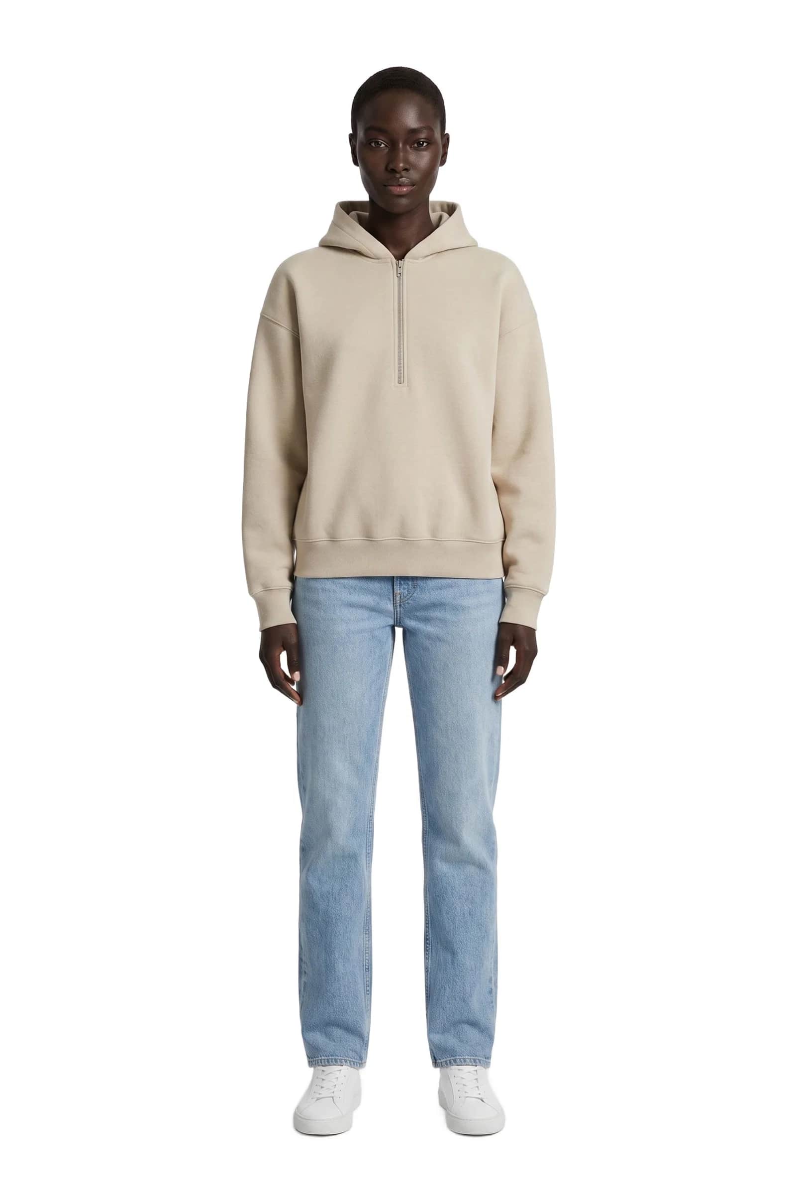 Relaxed Quarter-Zip Pullover