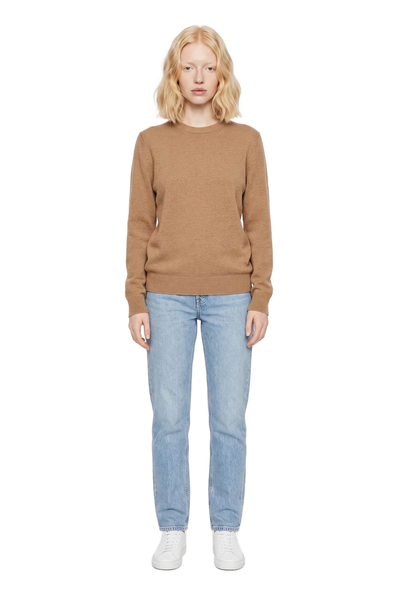 Camel Crewneck Sweater