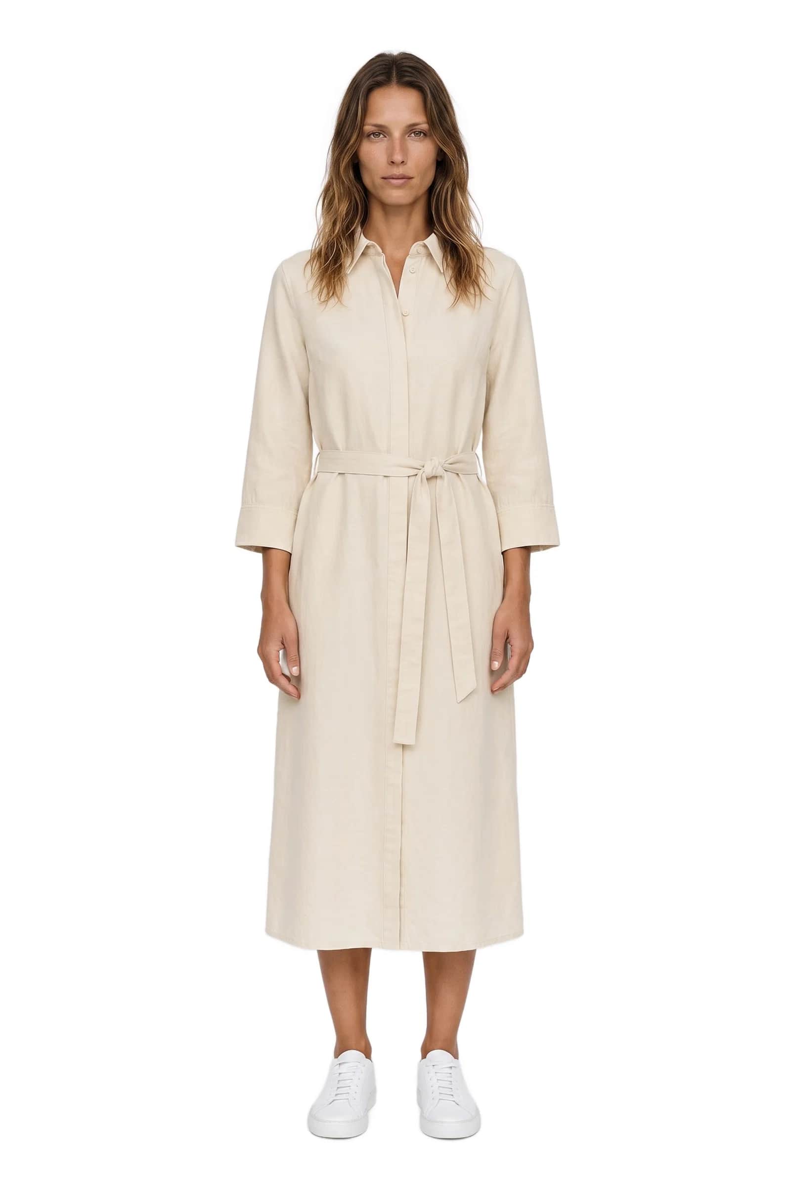 Linen Belted Dress