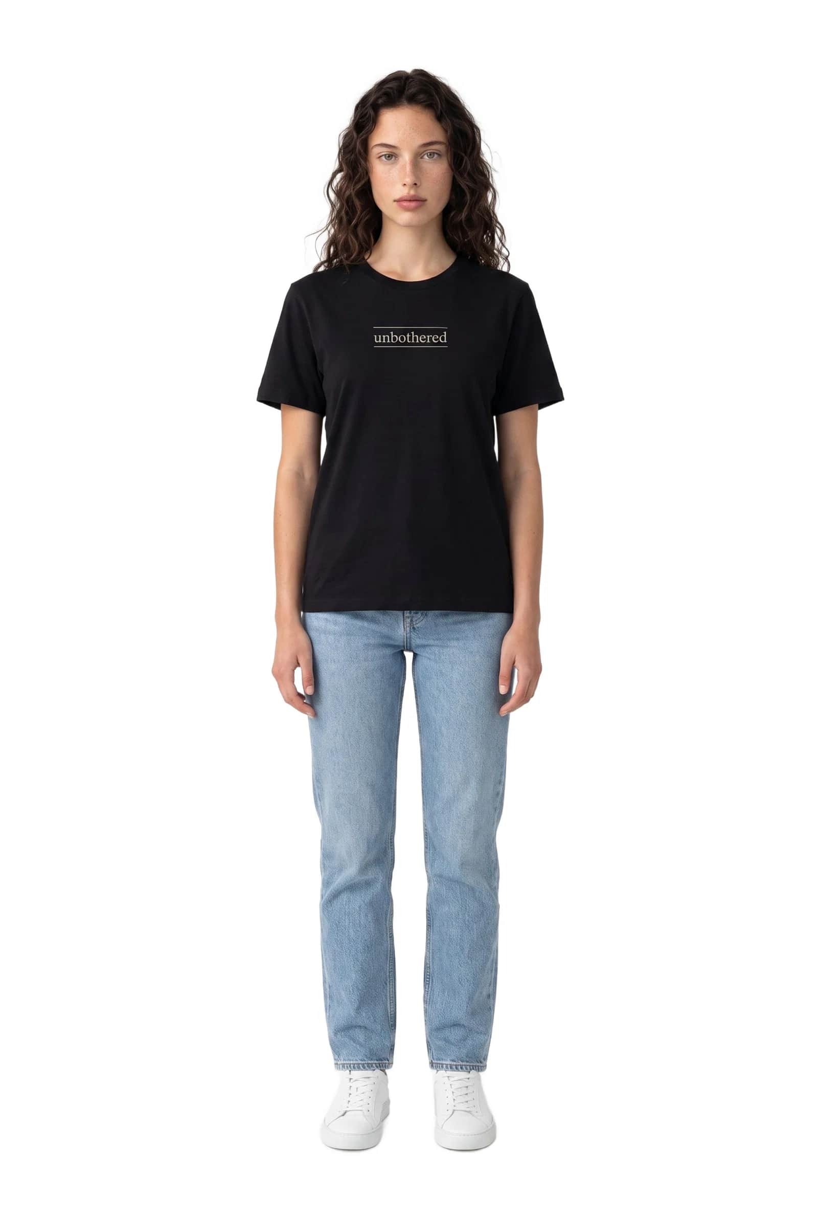 Unbothered Black Tee