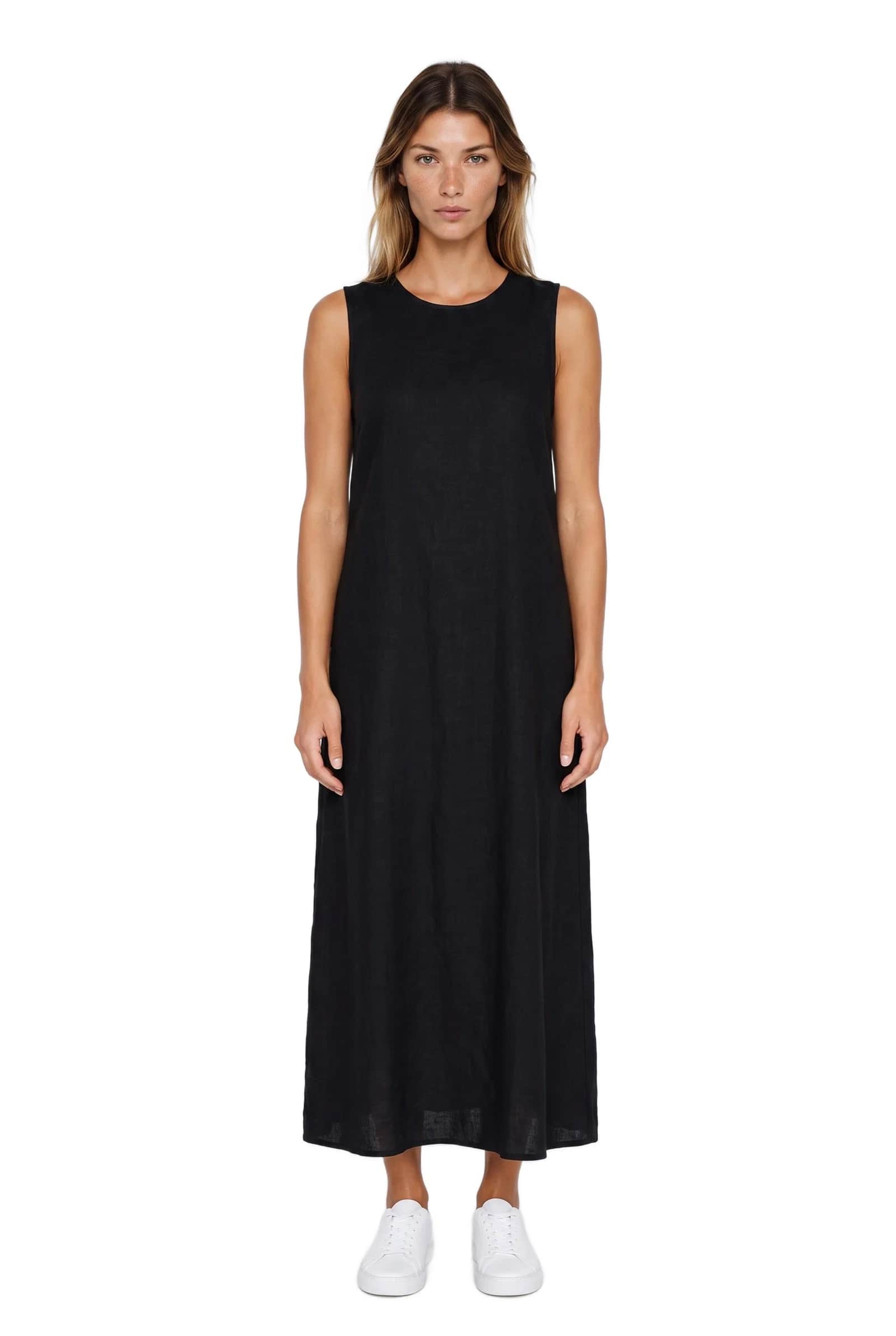 Black Sleeveless Maxi Dress