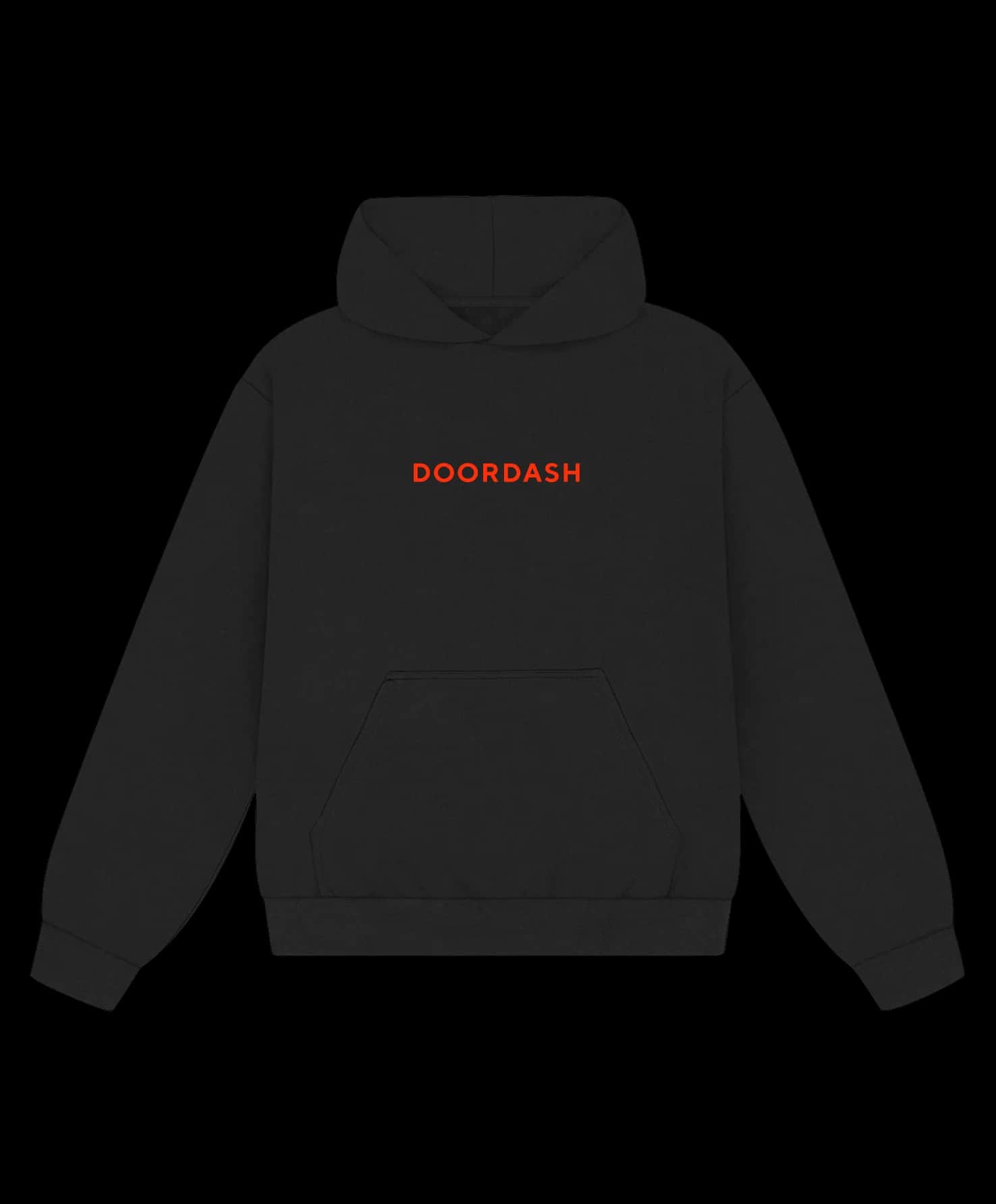 DOORDASH BLACK HOODIE