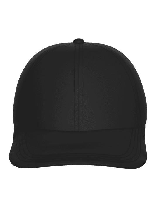 blank black baseball cap.