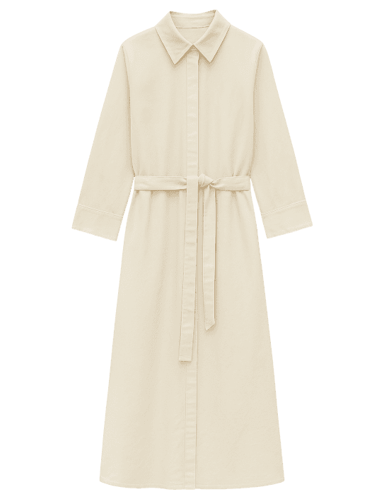 Linen Belted Dress