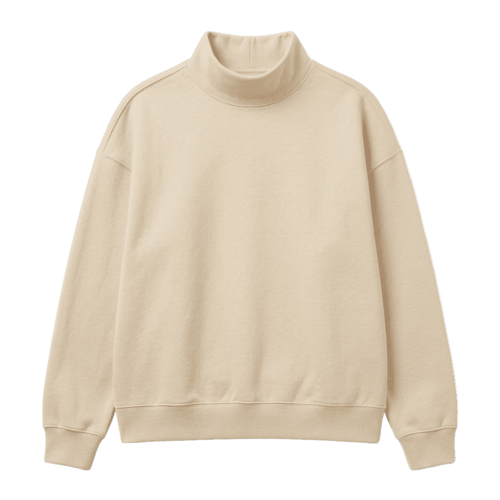 Mock-neck sweatshirt