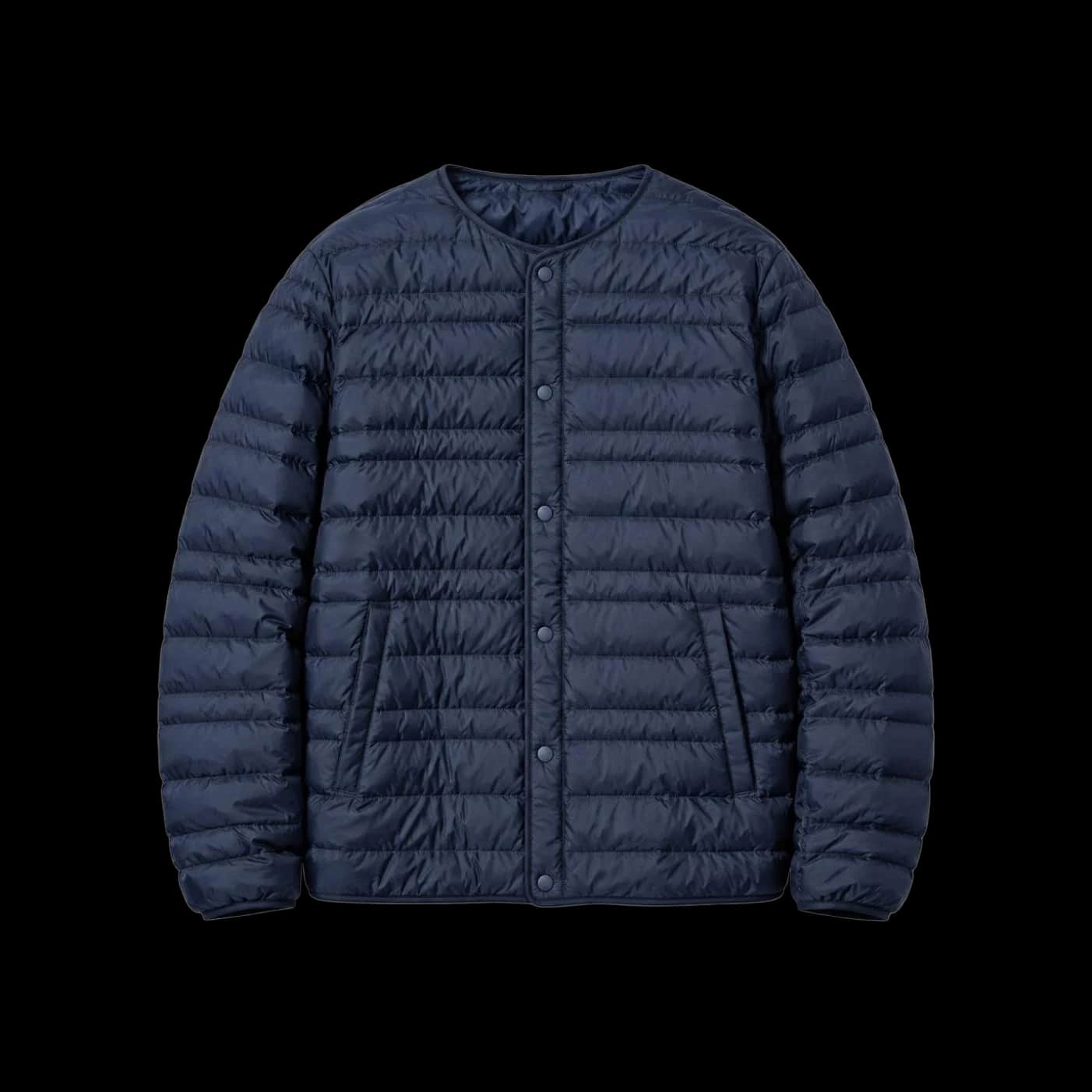Navy Collarless Compact Liner